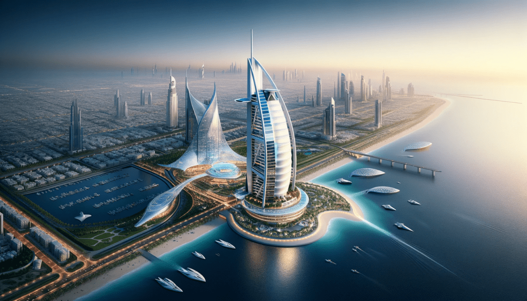 Burj Al Arab in 2100: A Beacon of Futuristic Luxury