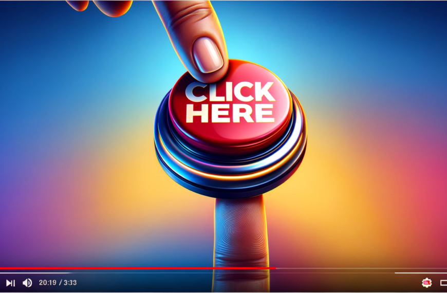 YouTube video thumbnail featuring a prominent button in a wide format.