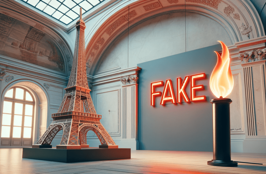 Paris Eiffel Tower on Fire - AI Fake