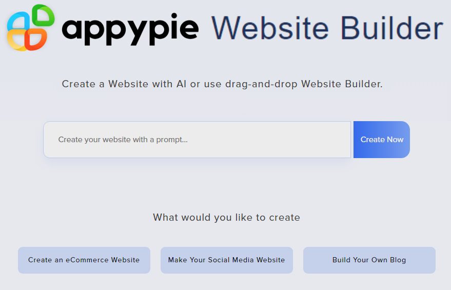 AppyPie AI Website Builder