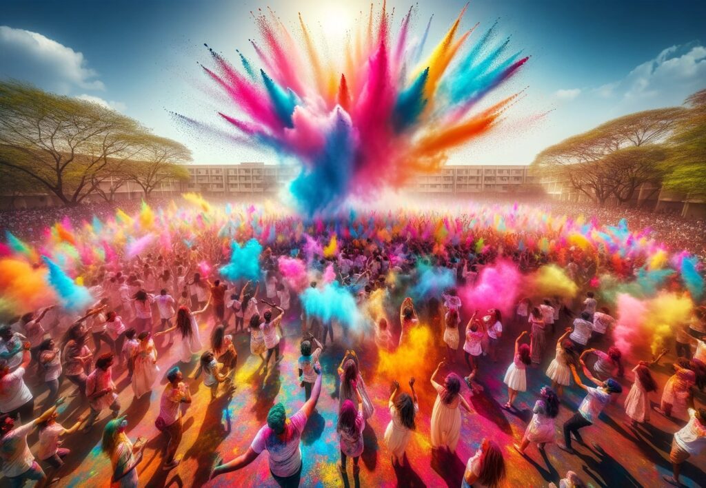 Holi festival AI Generated Image 2