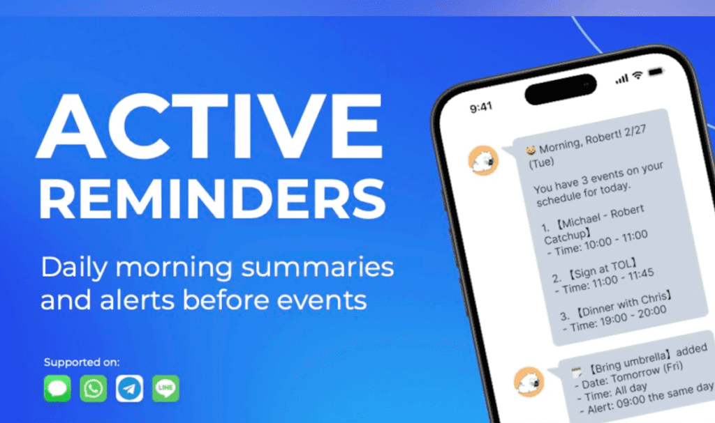 Dola AI Active Calendar Reminders