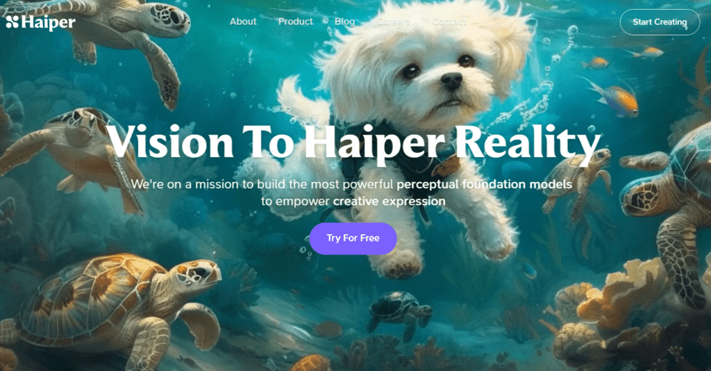 Haiper AI vision to reality