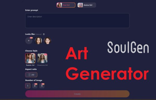 SoulGen AI Art Generator