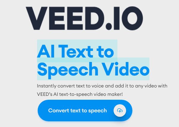 VEED AI Text-to-Speech Video