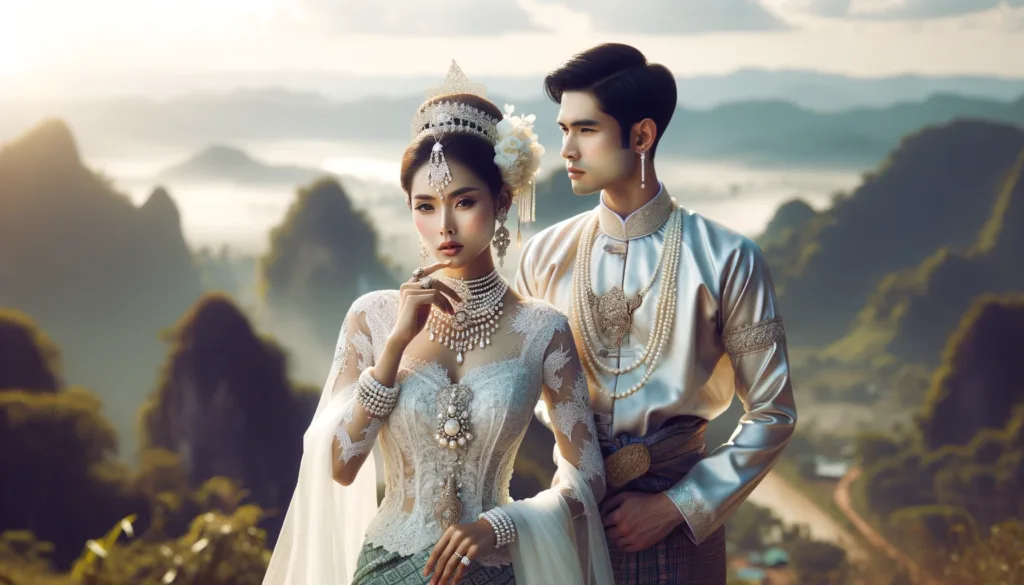 Wedding Dress Image Myanmar AI