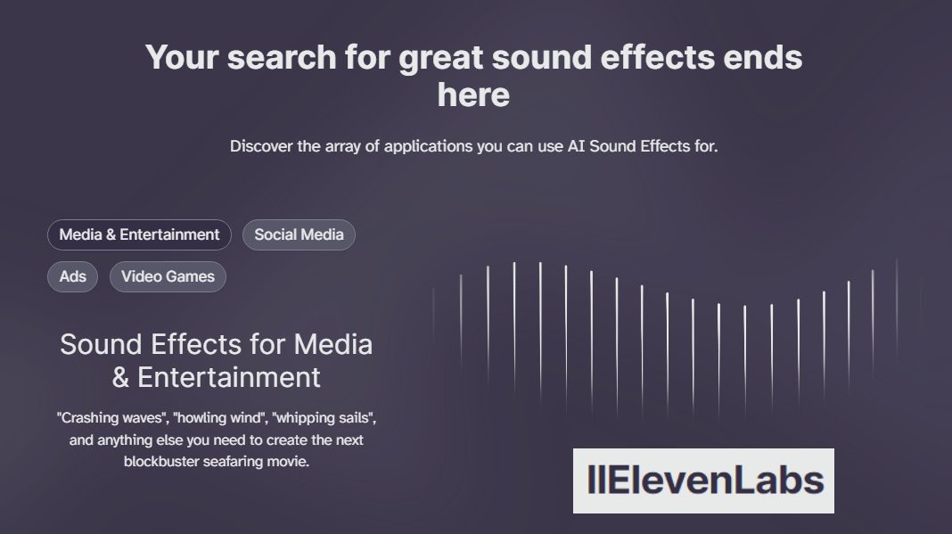 elevenlabs AI Soind Effects Generator