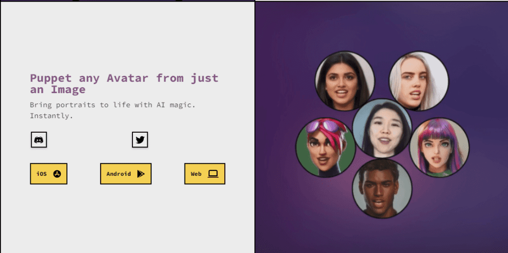 TokkingHeads  Bring portraits to life with AI magic. Instantly