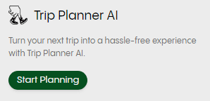 Start Planning your trip with Artificial Intelligence