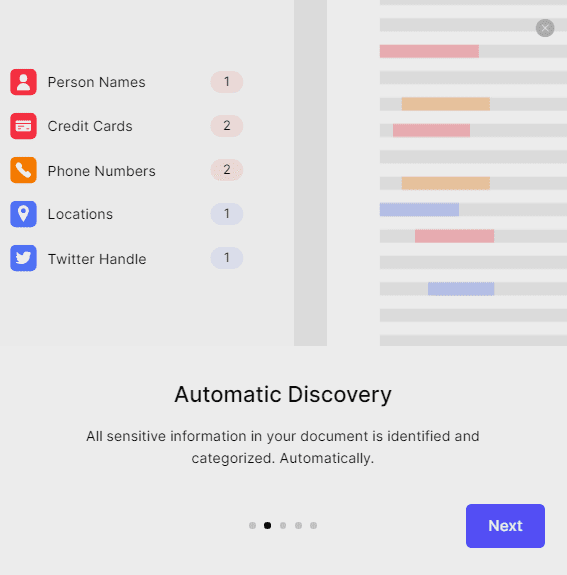 Redacted.AI Automated discovery