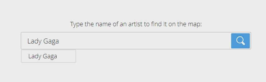 Music Map search