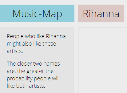 People who like Rihanna might also like Lady Gaga according to Music Map