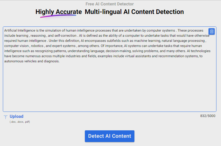 How to use Smodin AI Detector