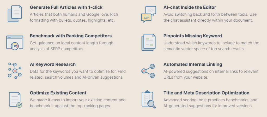 SEO AI Key Features