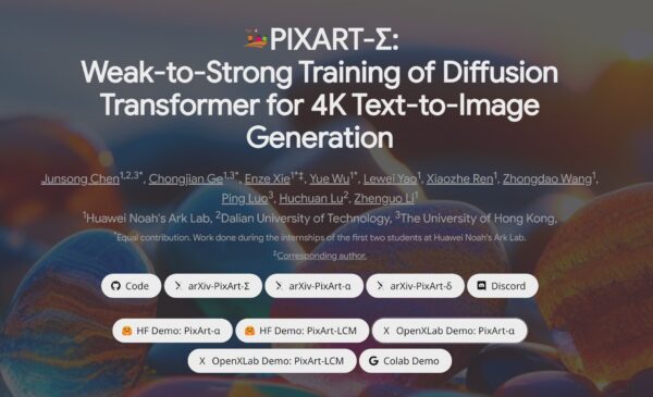 Pixart AI Image Generator 4k from Alpha to Sigma