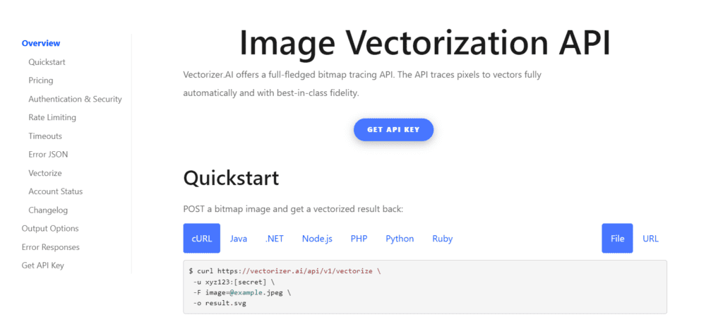 Image Vectorization API