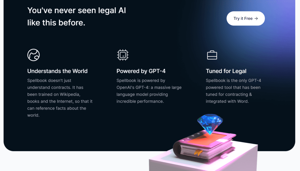 Spellbook Legal AI free trial