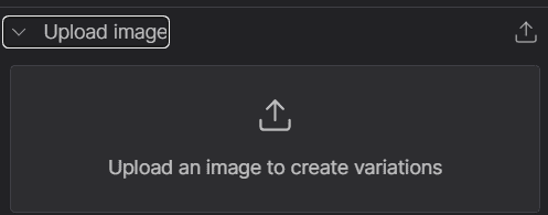 Upload an image to create variations