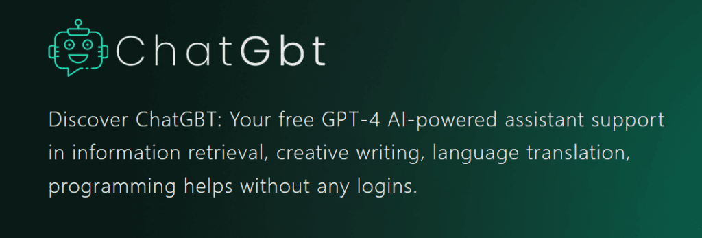 ChatGBT free GPT-4 AI