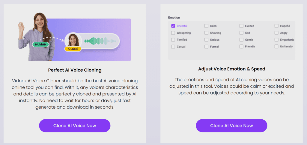 Emotion and Speed adjustment AI Voice Cloning