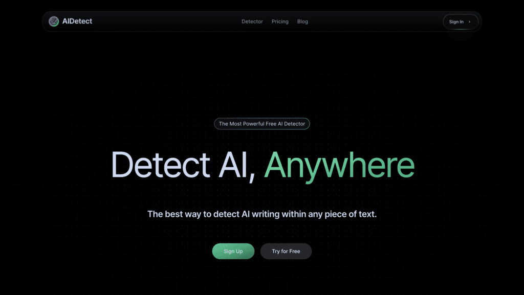 AI Detect anywhere