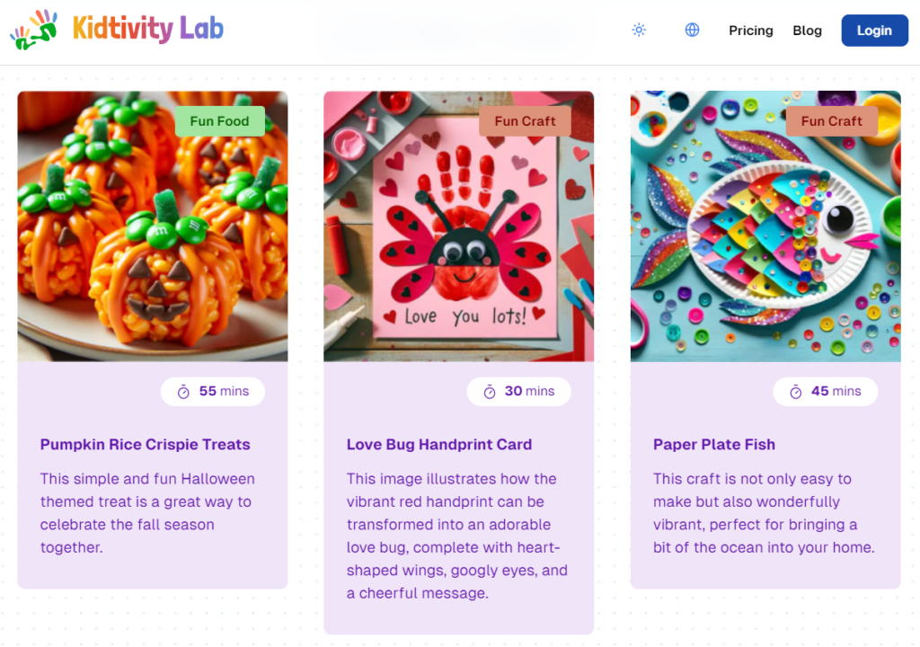 Kidtivity Lab Games