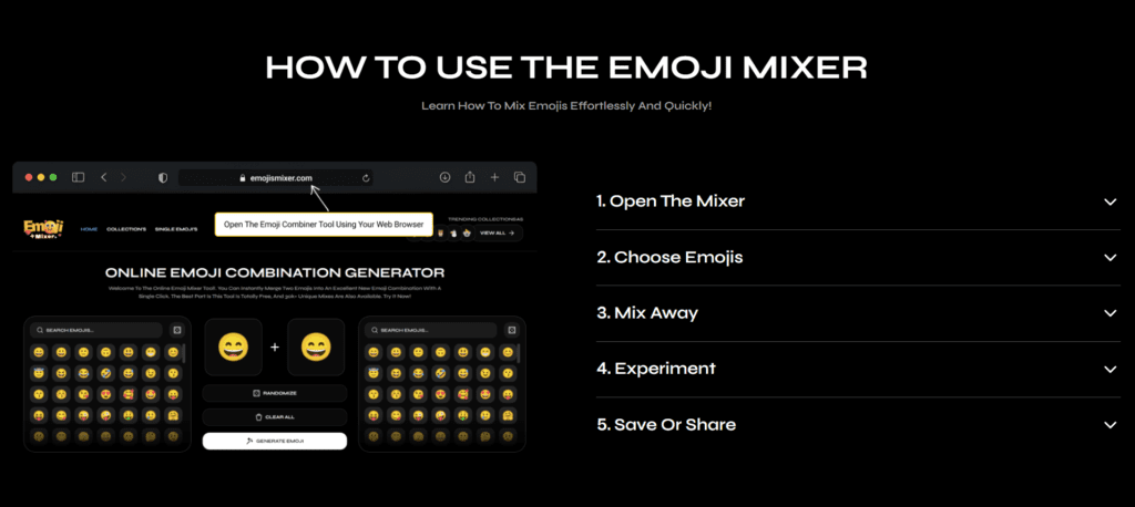 How to use Emoji Mixer AI