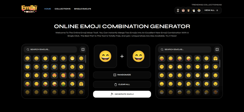 Emoji Mixer Combination Generator