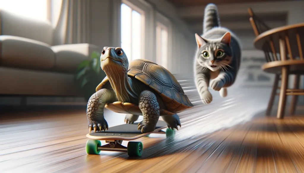 Turtle  on Skateboard