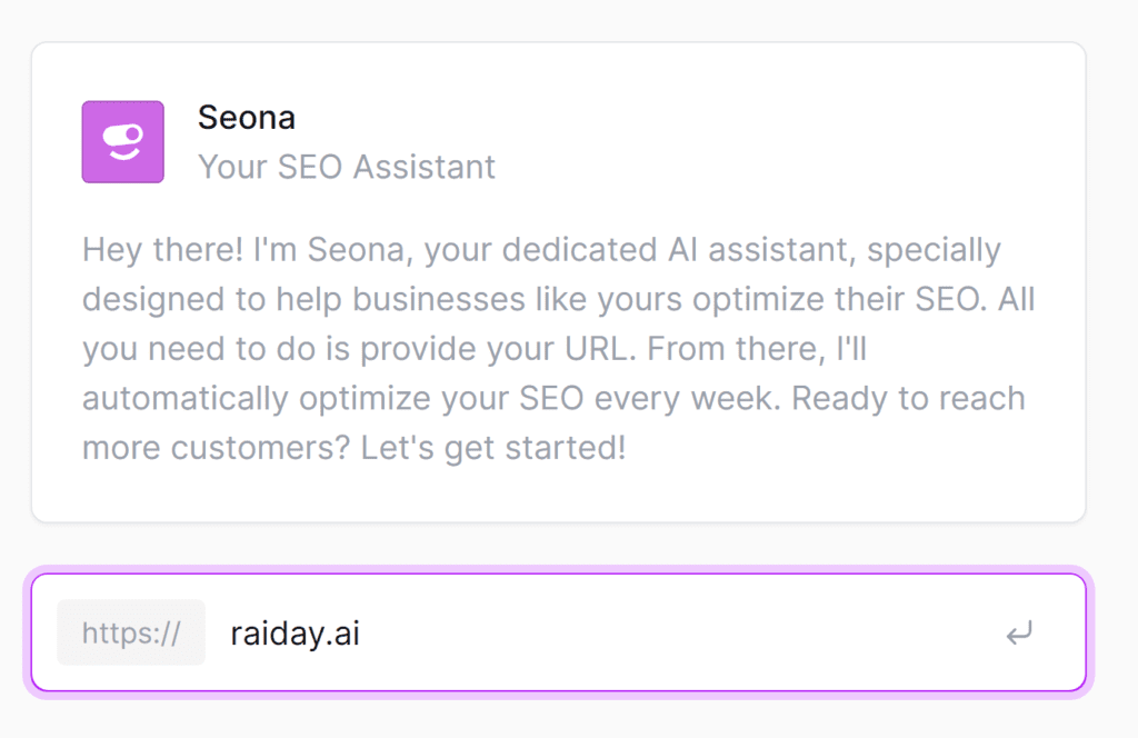 Seona SEO assistant