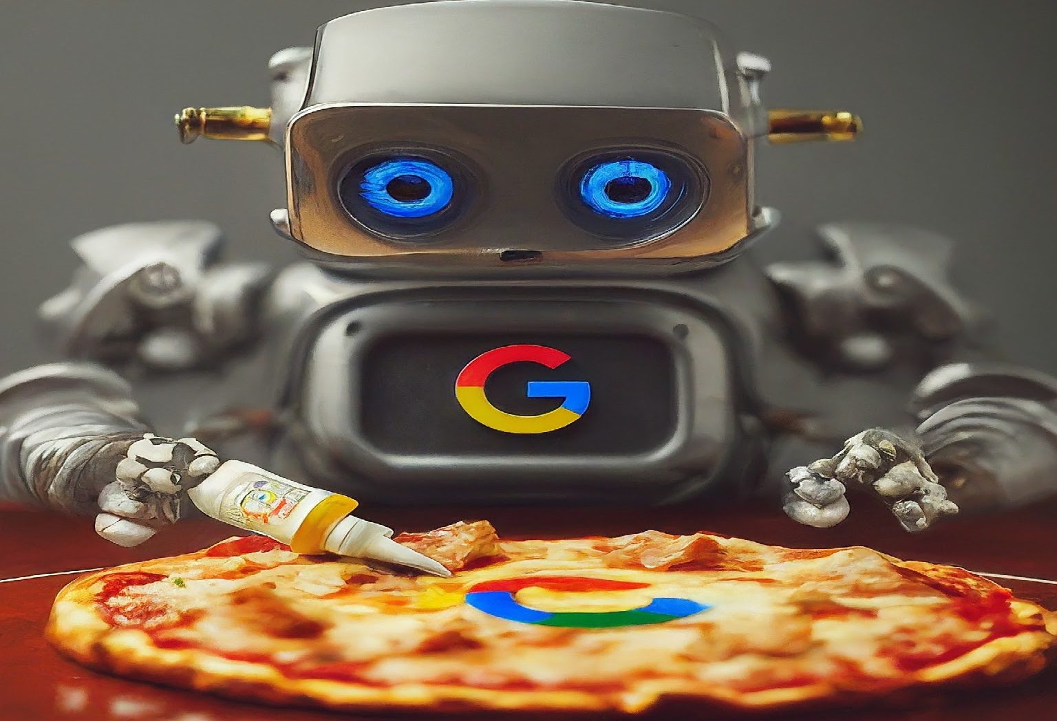 Google AI recommends Glue on Pizza