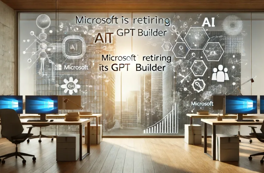 Microsoft is retiring its GPT Builder in 4 Weeks.