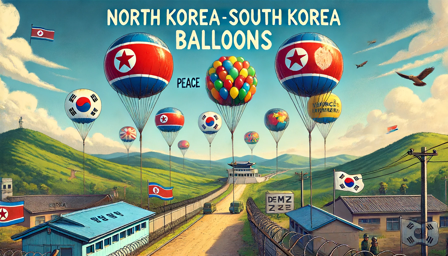 North Korea South Korea balloons