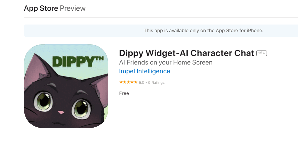 Dippy Widget AI Character Chat