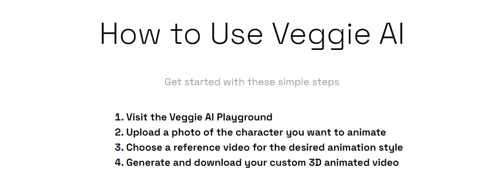 How to use Veggie AI