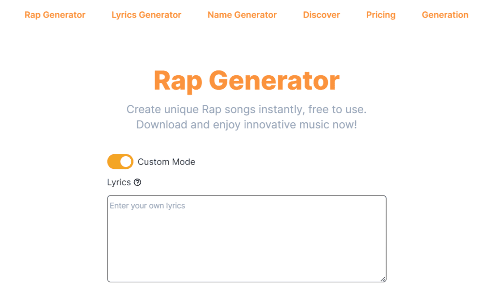 Rap Generator