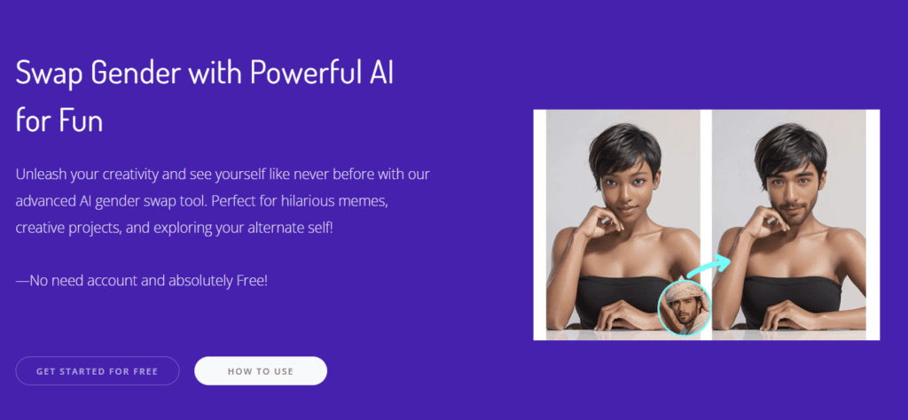 Swap Gender with AI