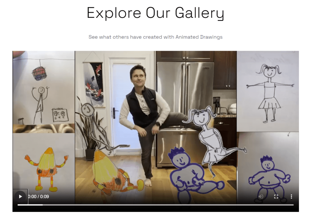 Animated Drawings AI Gallery