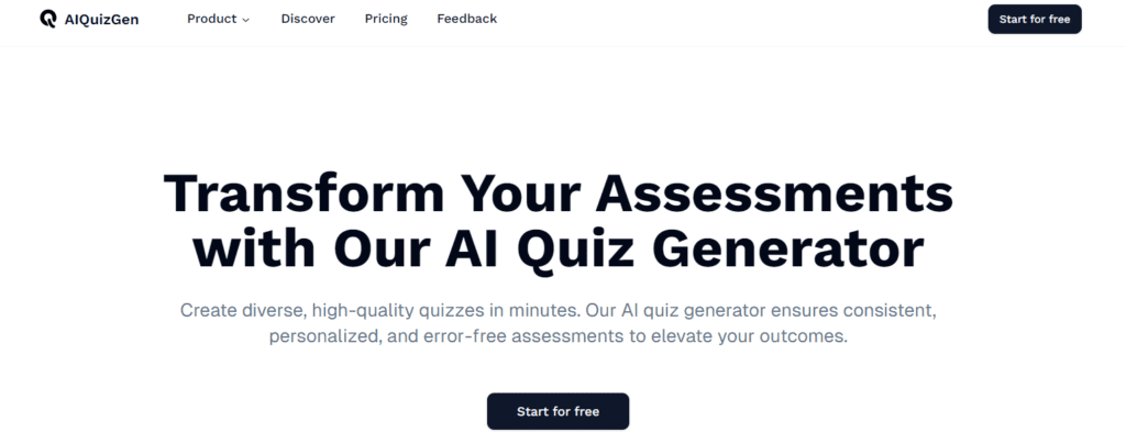 AIQuizGen quiz generator