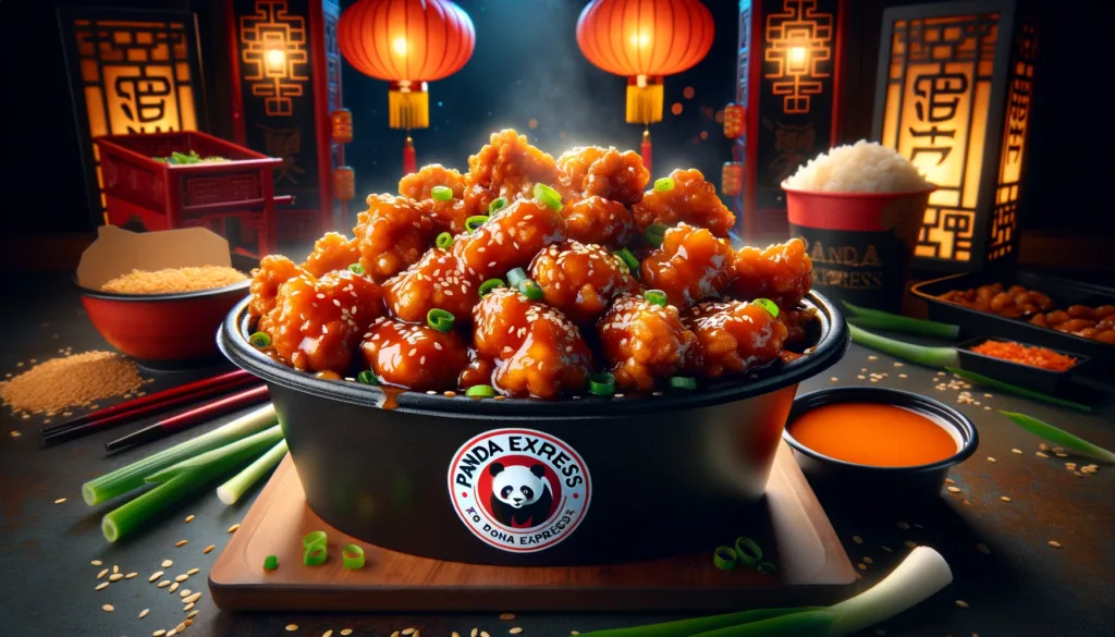 hot orange chicken panda express AI recipe