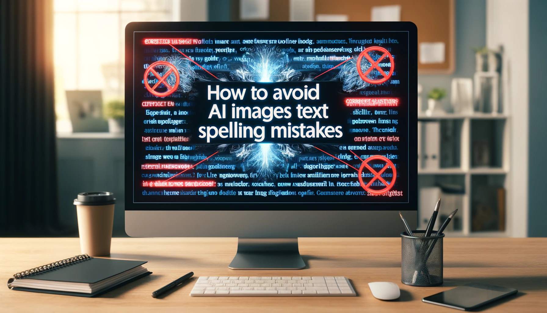 how to avoid ai images text spelling mistakes