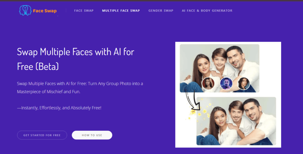 Swap Multiple Faces with AI for