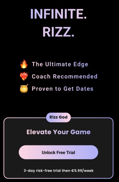 Rizz AI Pricing