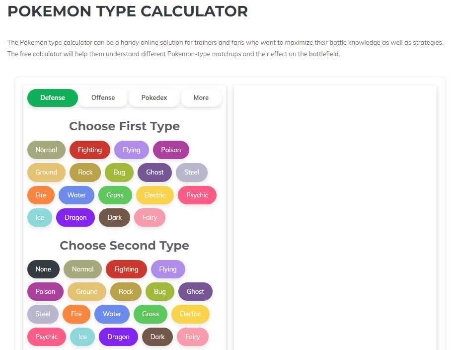 Pokémon Calculator