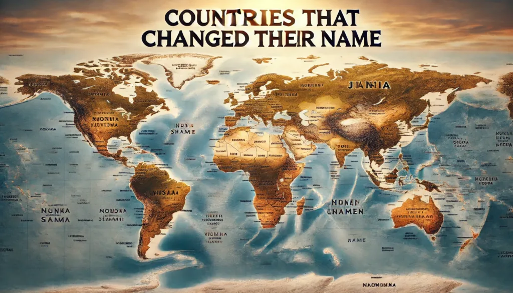 countries that changed their name