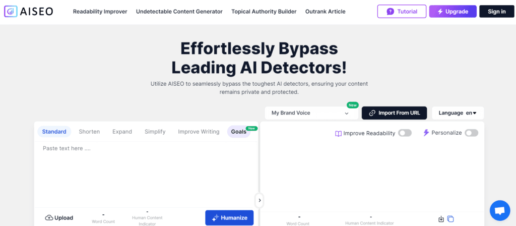 AISEO Bypass Leading AI Detectors