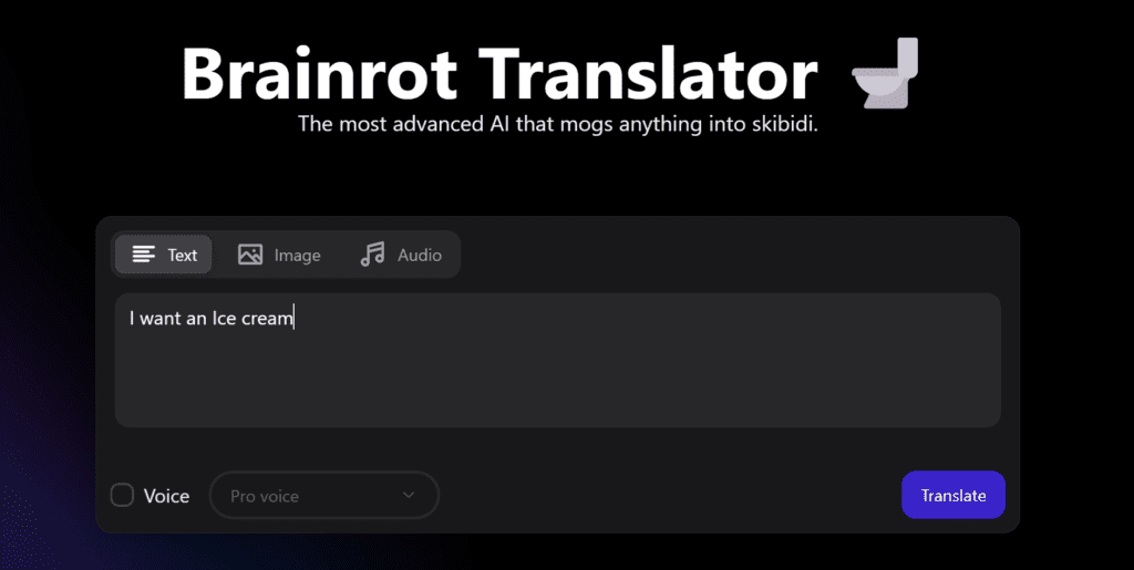 BrainRot Translator AI