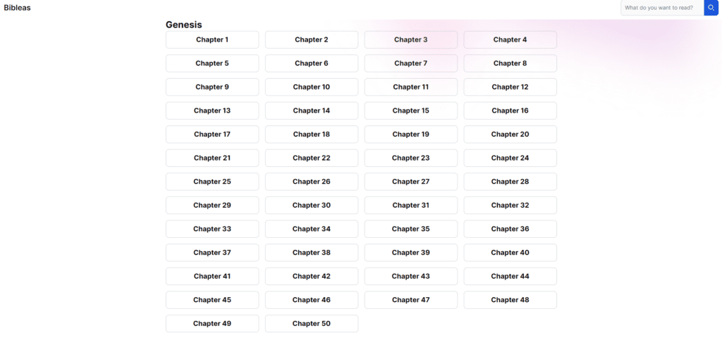 Genesis Bible Chapters
