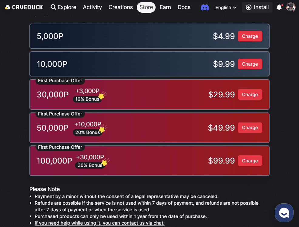 Cave Duck AI Pricing