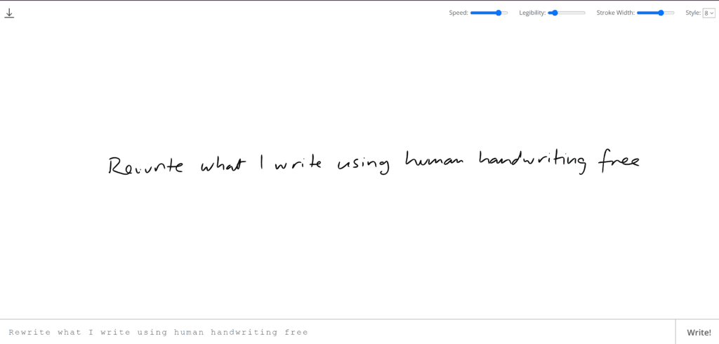 Calligrapher AI handwriting 